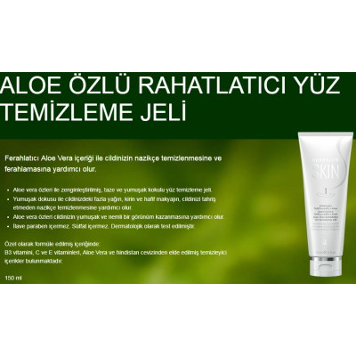 HERBALİFE ALOE ÖZLÜ RAHATLATICI YÜZ TEMİZLEME JELİ