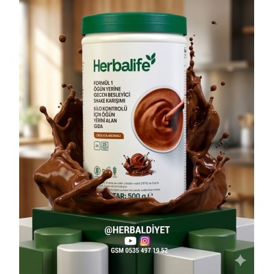 HERBALİFE FORMÜL 1 ÇİKOLATA AROMALI SHAKE