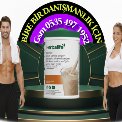 HERBALİFE ÜRÜNLERİ FORMUL1 SHAKE TUZLU KARAMEL AROMALI 