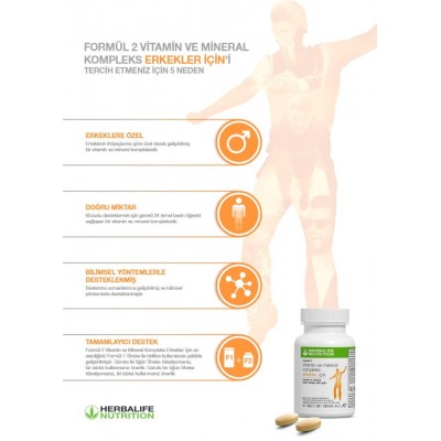 HERBALİFE FORMUL 2 ERKEK VİTAMİNİ TAKFİYESİ